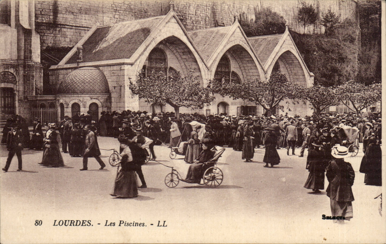 Lourdes - Swimming pools - bicycle - cycling - CPA