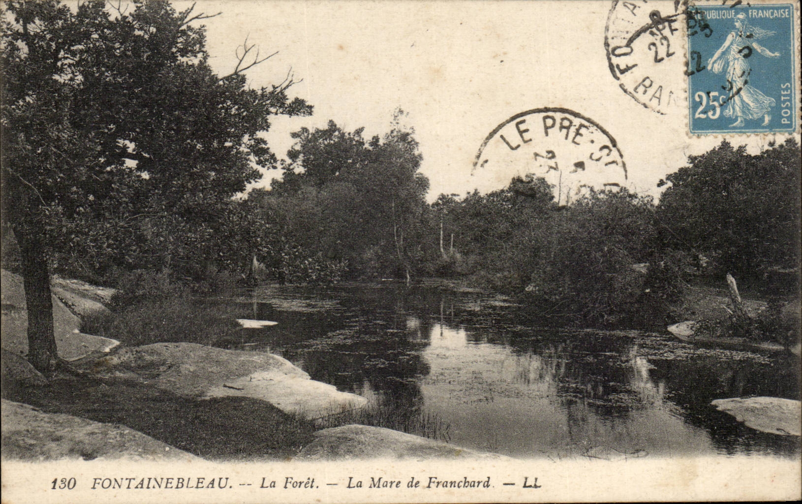 Fontainebleau - the pond of Franchard - CPA
