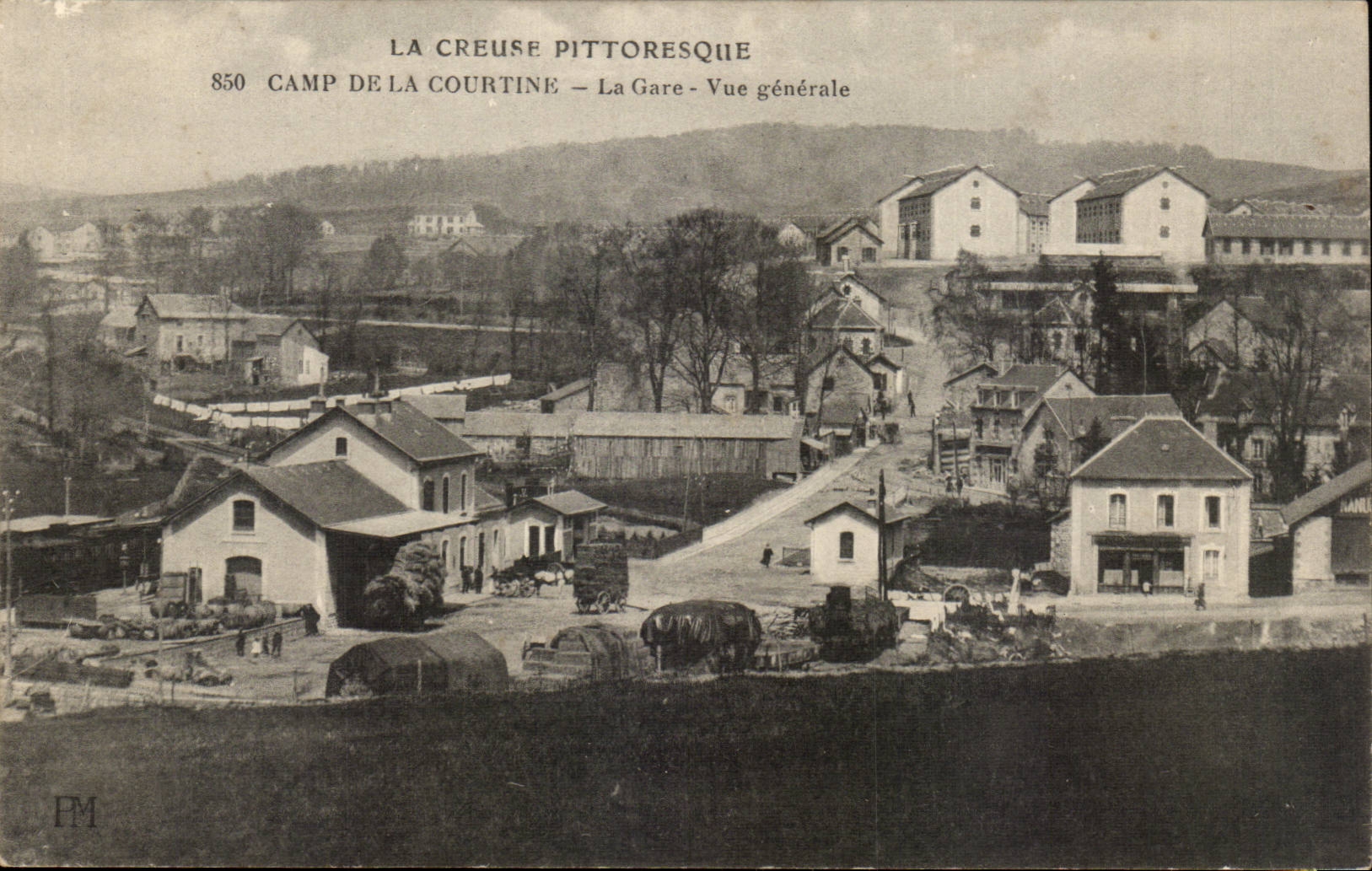 Camp de la Courtine - La Gare - Vue Generale - CPA