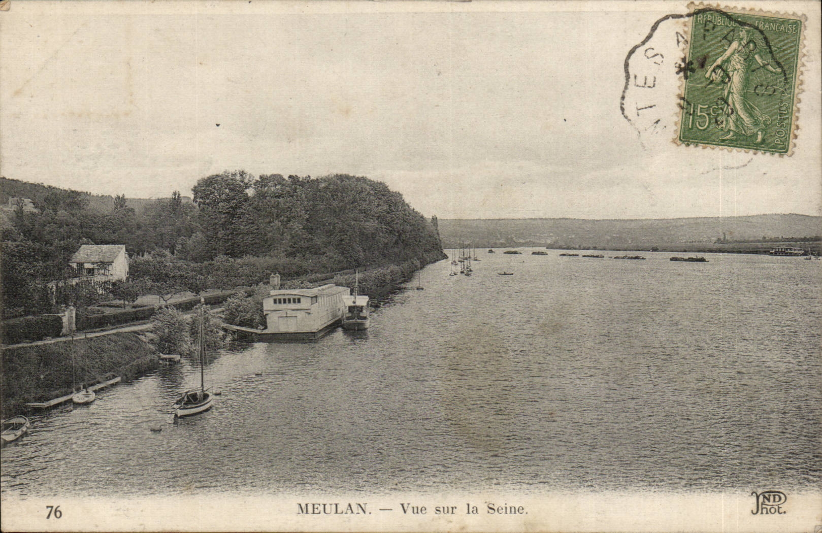 Meulan - Vue sur la Seine - CPA 