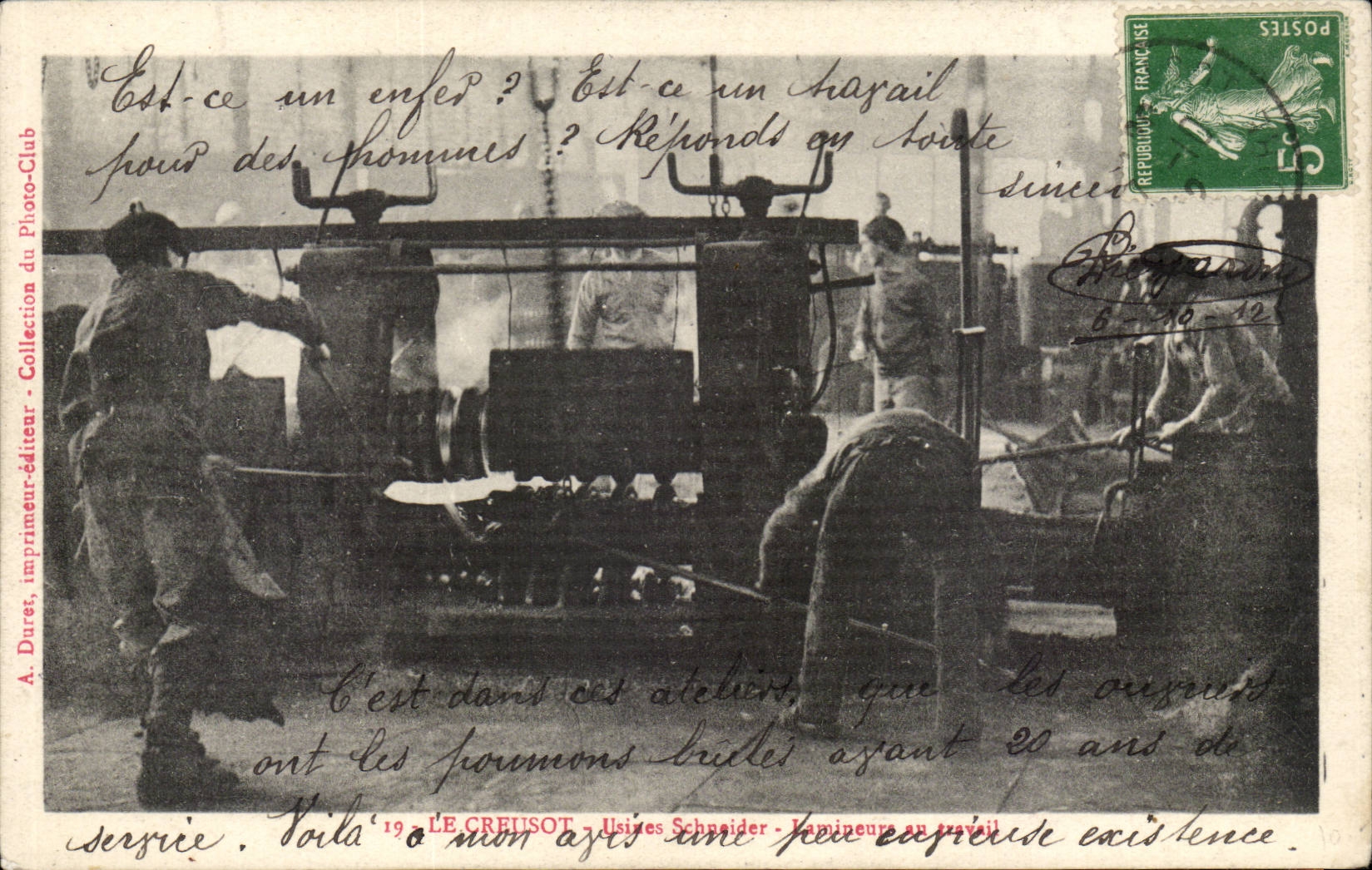 Creusot - Scneider Factories - CPA