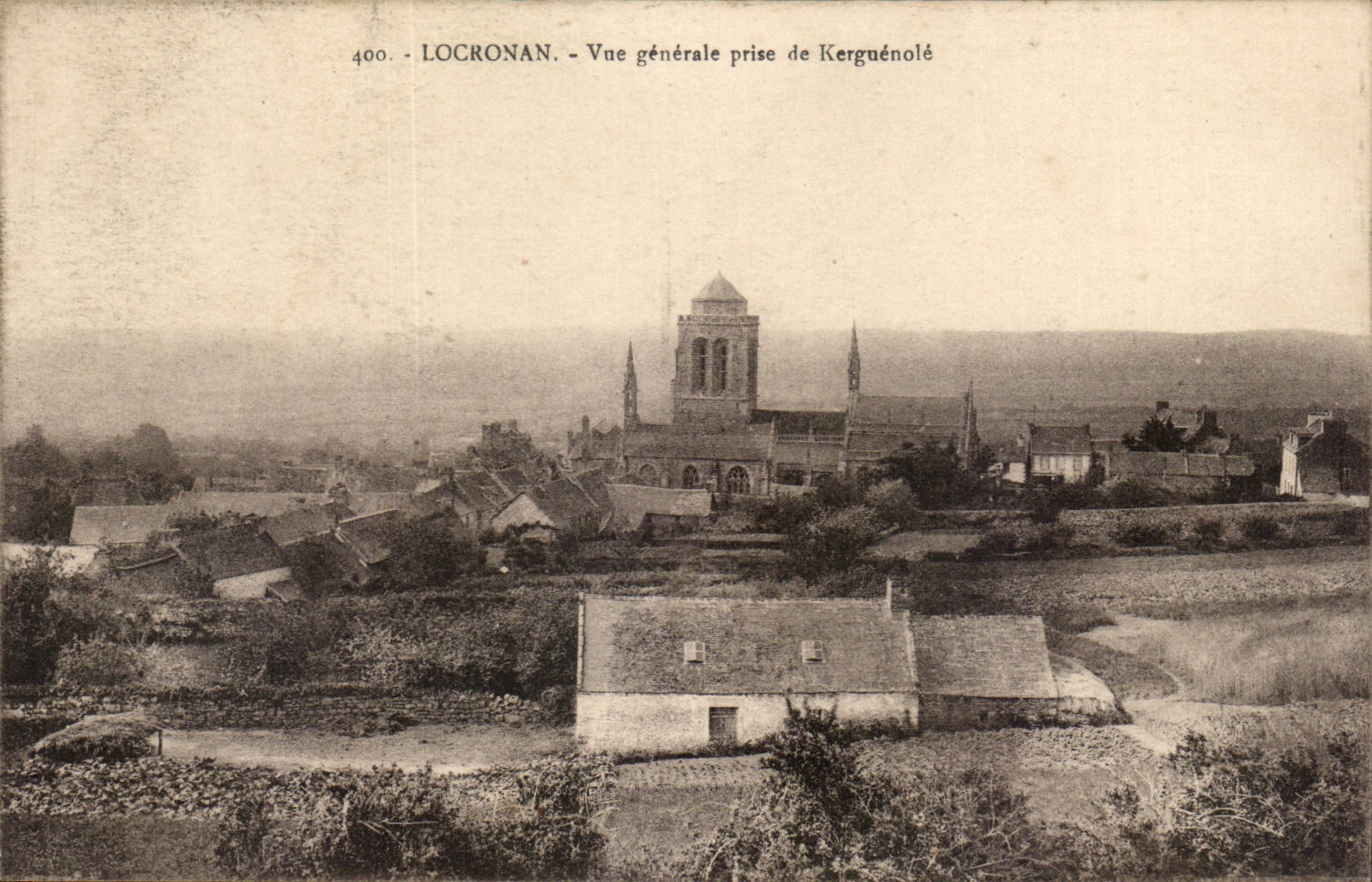 Locronan - View taken of Kerguenole - CPA