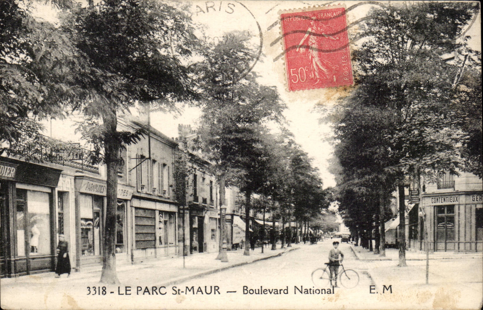 Park of St Maur CPA National Boulevard