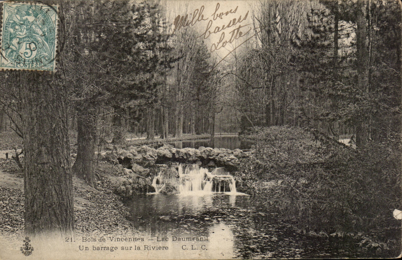 Vincennes CPA Wood of Vincennes a stopping on the river