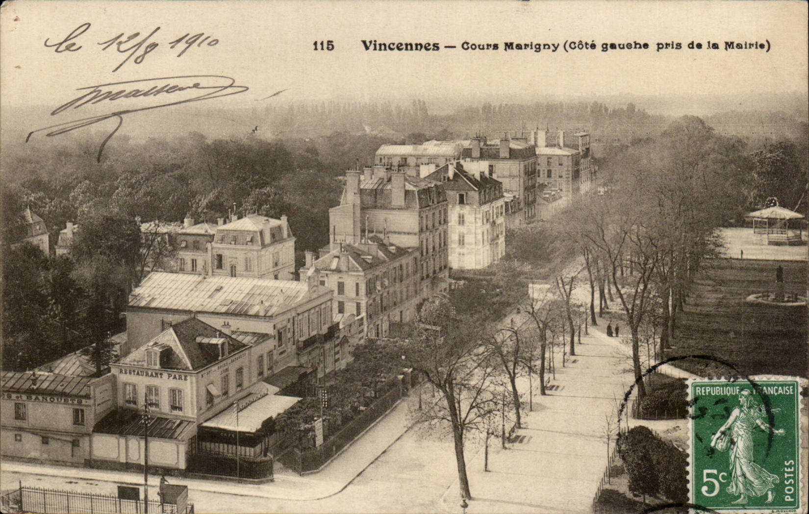 Vincennes CPA Course Marigny (left side taken of Mairie=