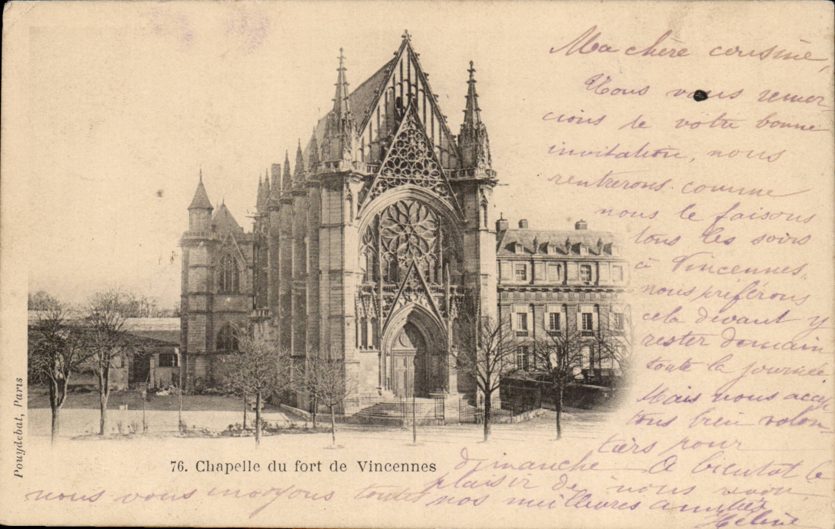 Vincennes CPA the vault of the fort