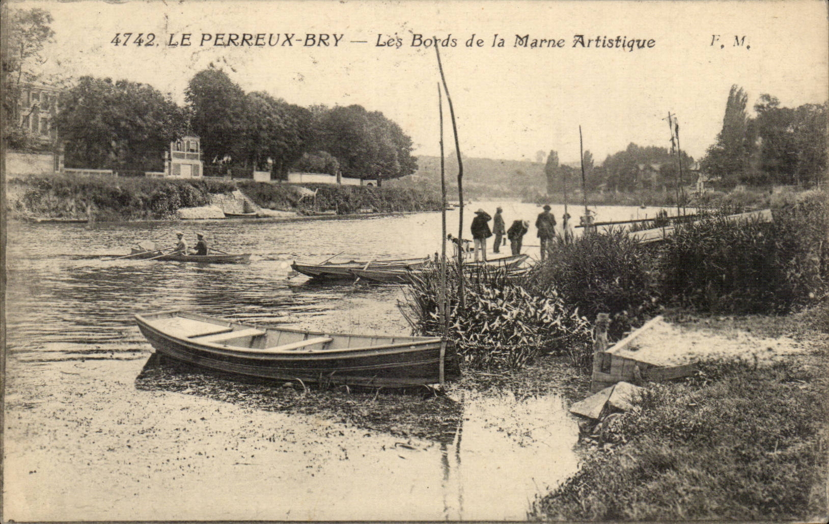 Perreux Bry CPA edges of the artistic Marne