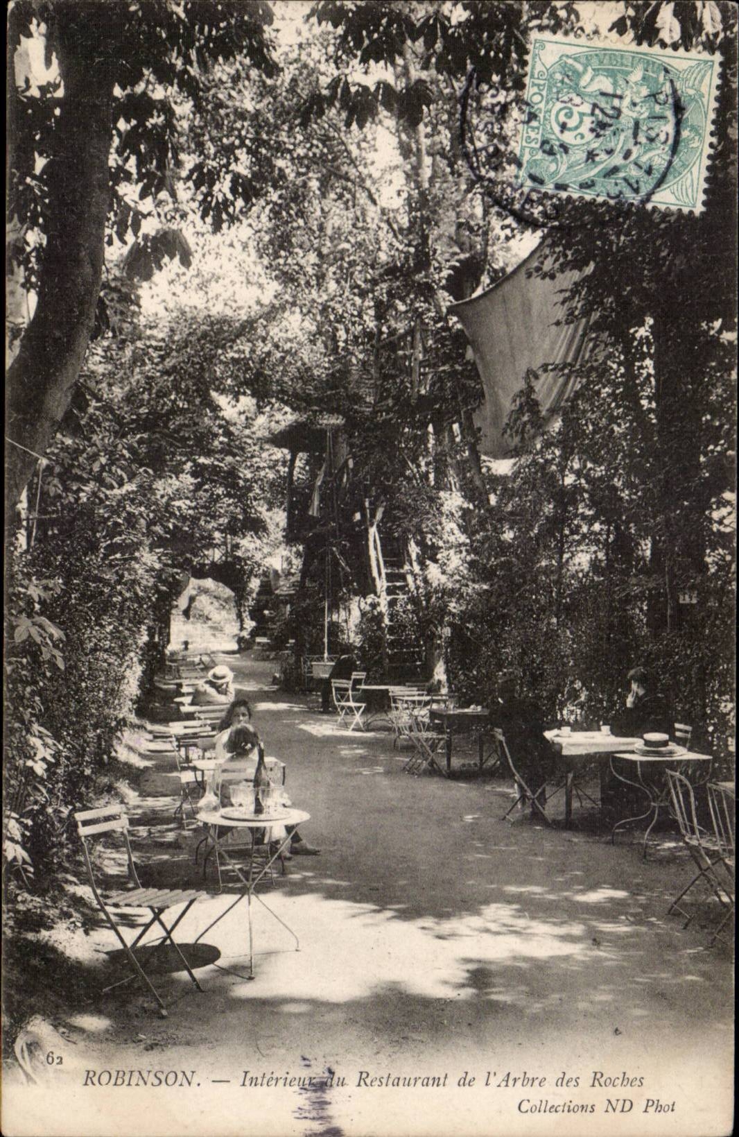 InnenRobinson CPA der Gaststatte des Baums der Felsen