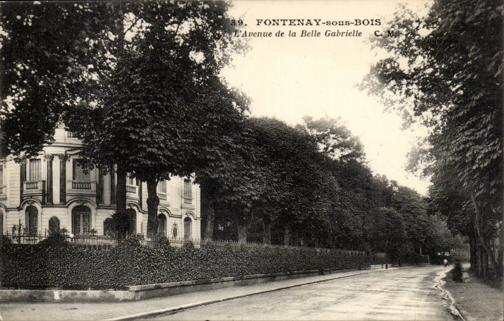 Fontenay under Wood CPA the avenue of beautiful Gabrielle
