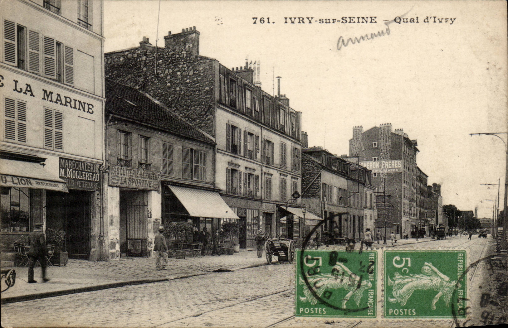 Ivry on the Seine CPA the quay of Ivry