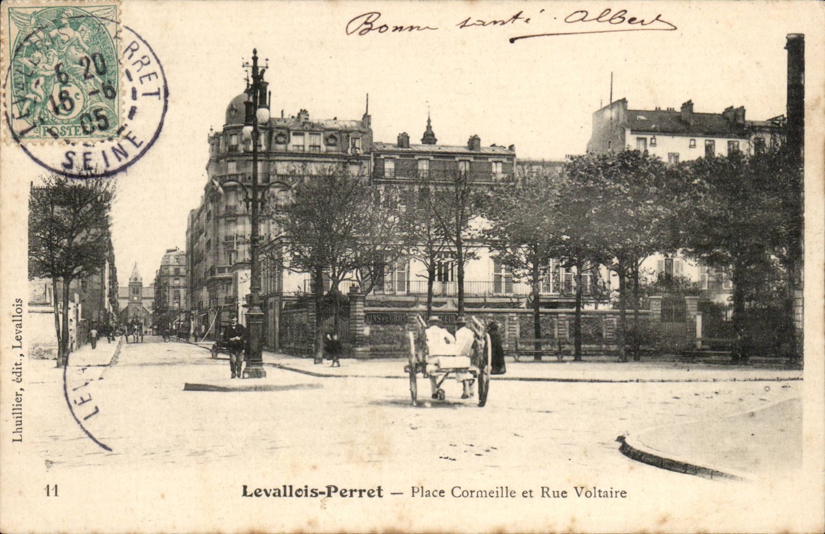 Levallois Perret CPA Place Cormeille et rue Voltaire