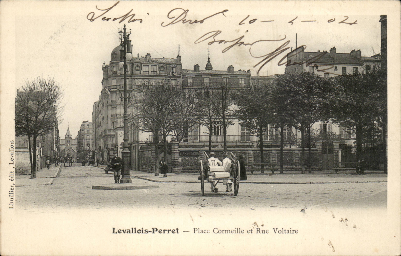 Levallois Perret CPA Place Cormeille et rue Voltaire