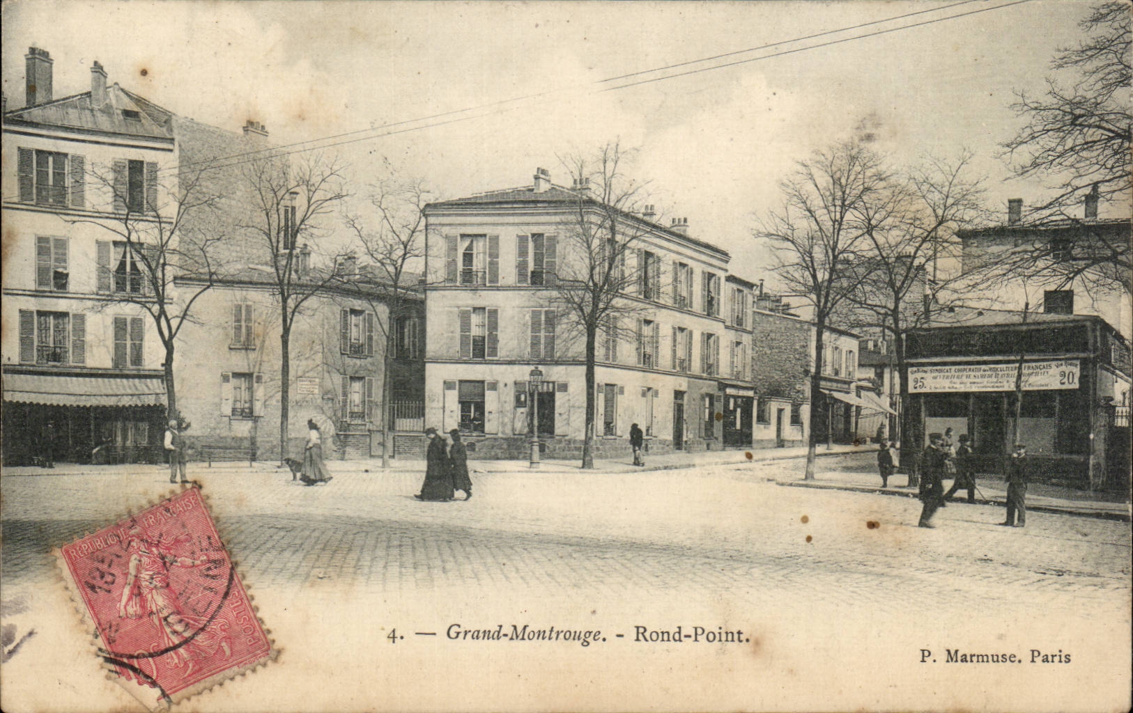 Grosser runder Montrouge CPA Punkt