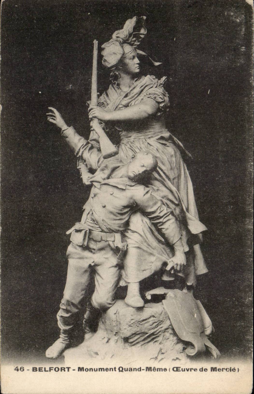 Belfort CPA Statue nevertheless (work of Mercie)