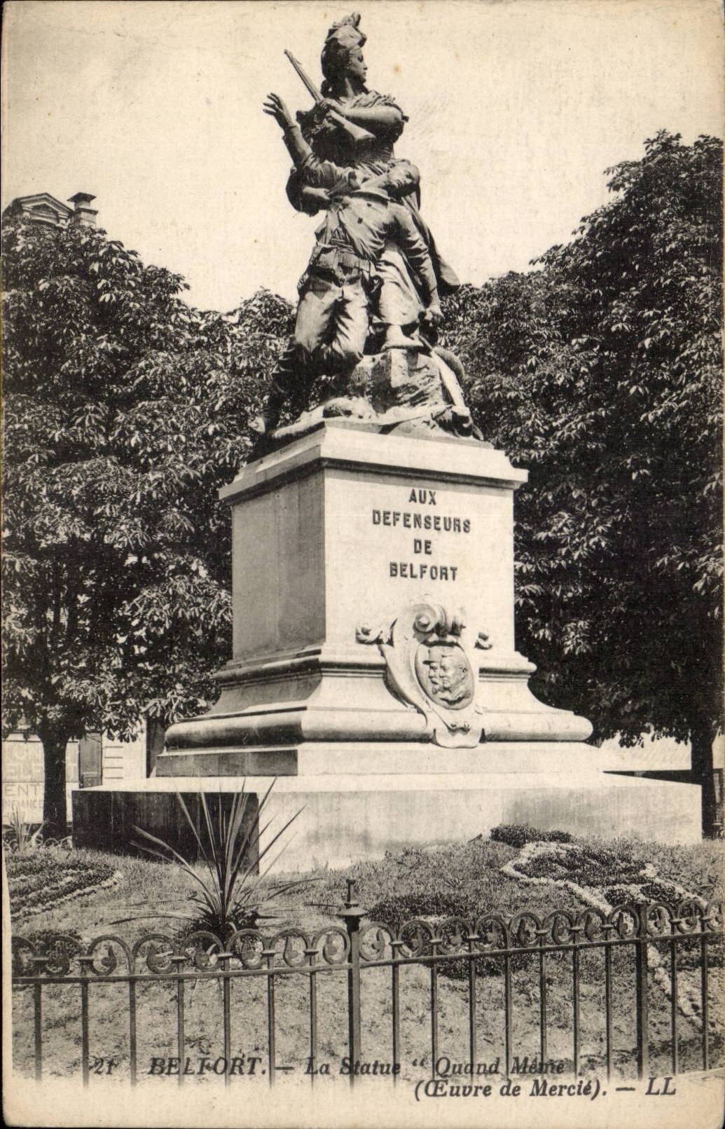 Belfort CPA Statue Nevertheless (work of Mercie)