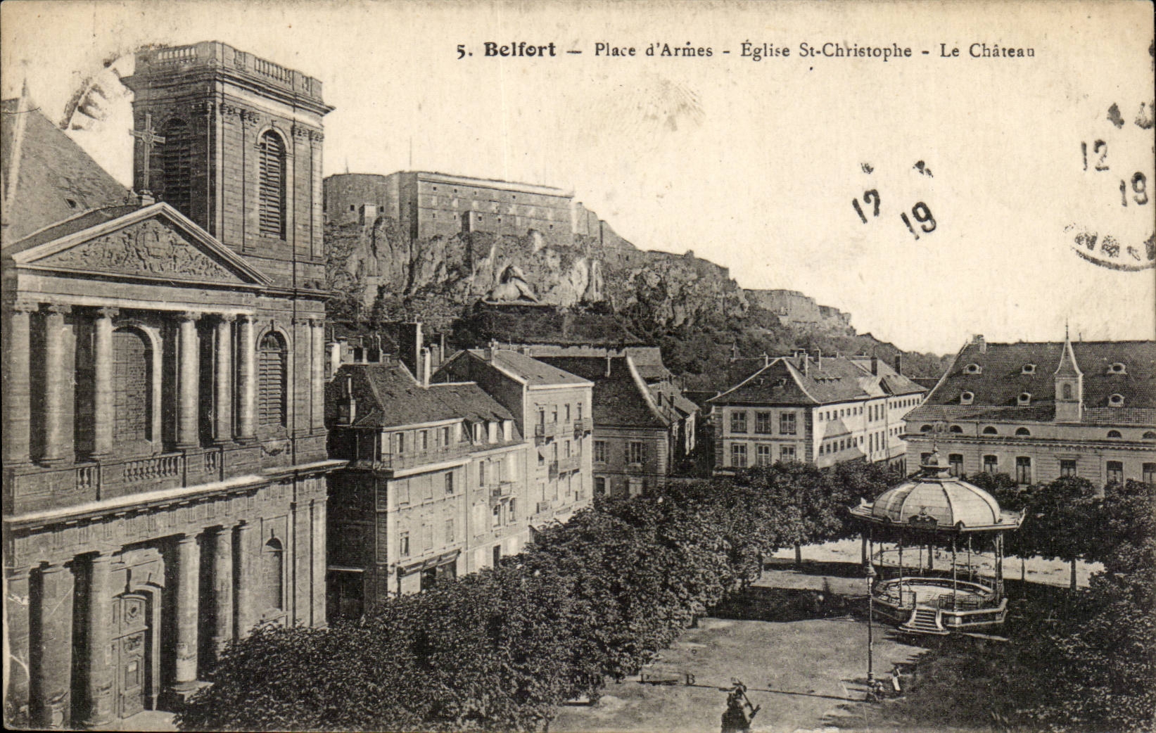 Belfort CPA places of Eglise weapons Christophe Saint the castle