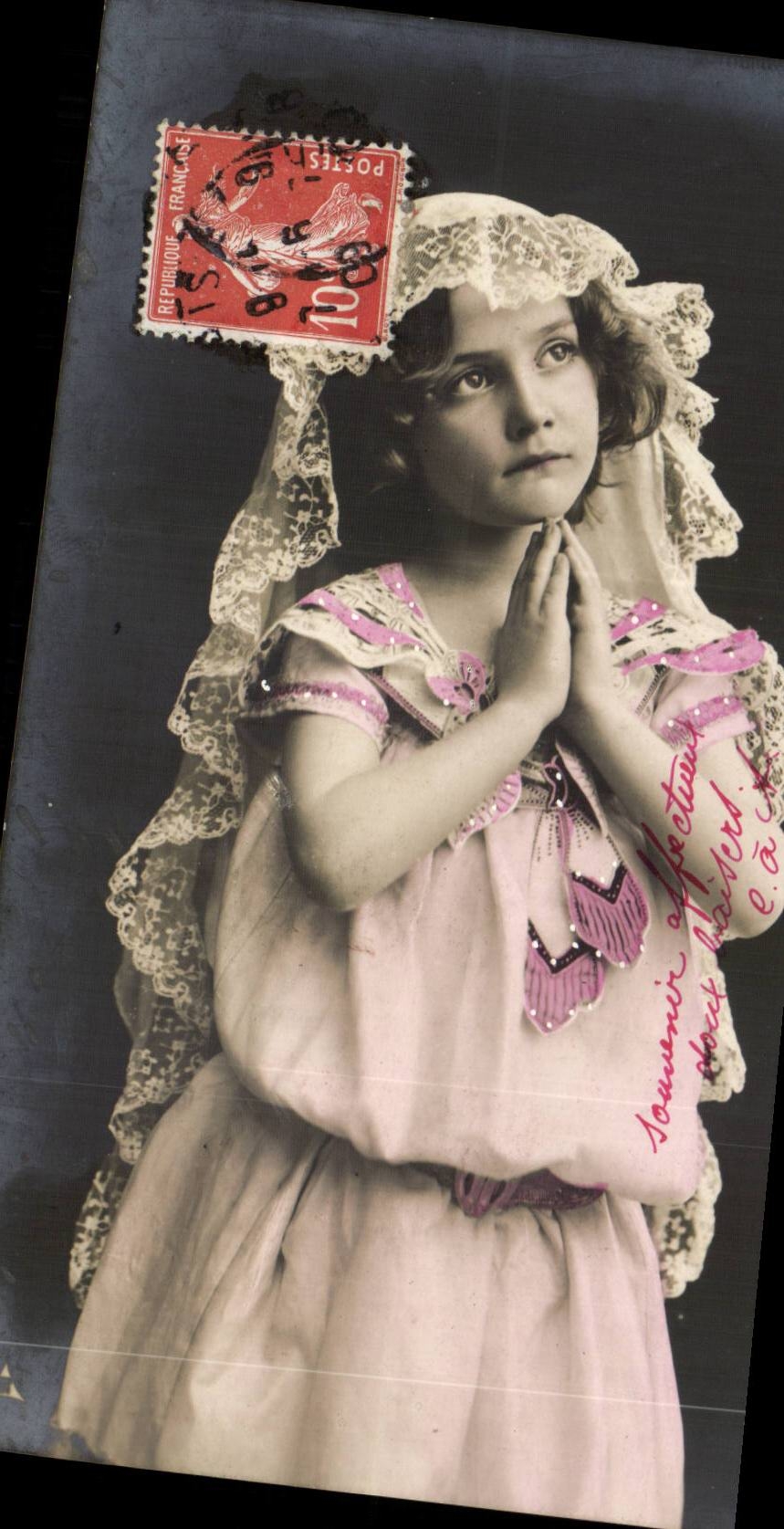 CPA Phantasie-Kind-gluckliches neues Jahr