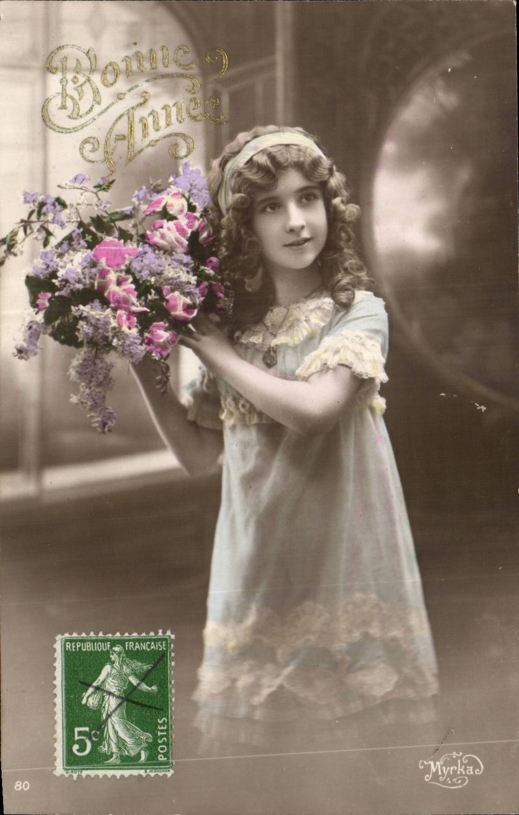 CPA Phantasie-Kind-gluckliches neues Jahr