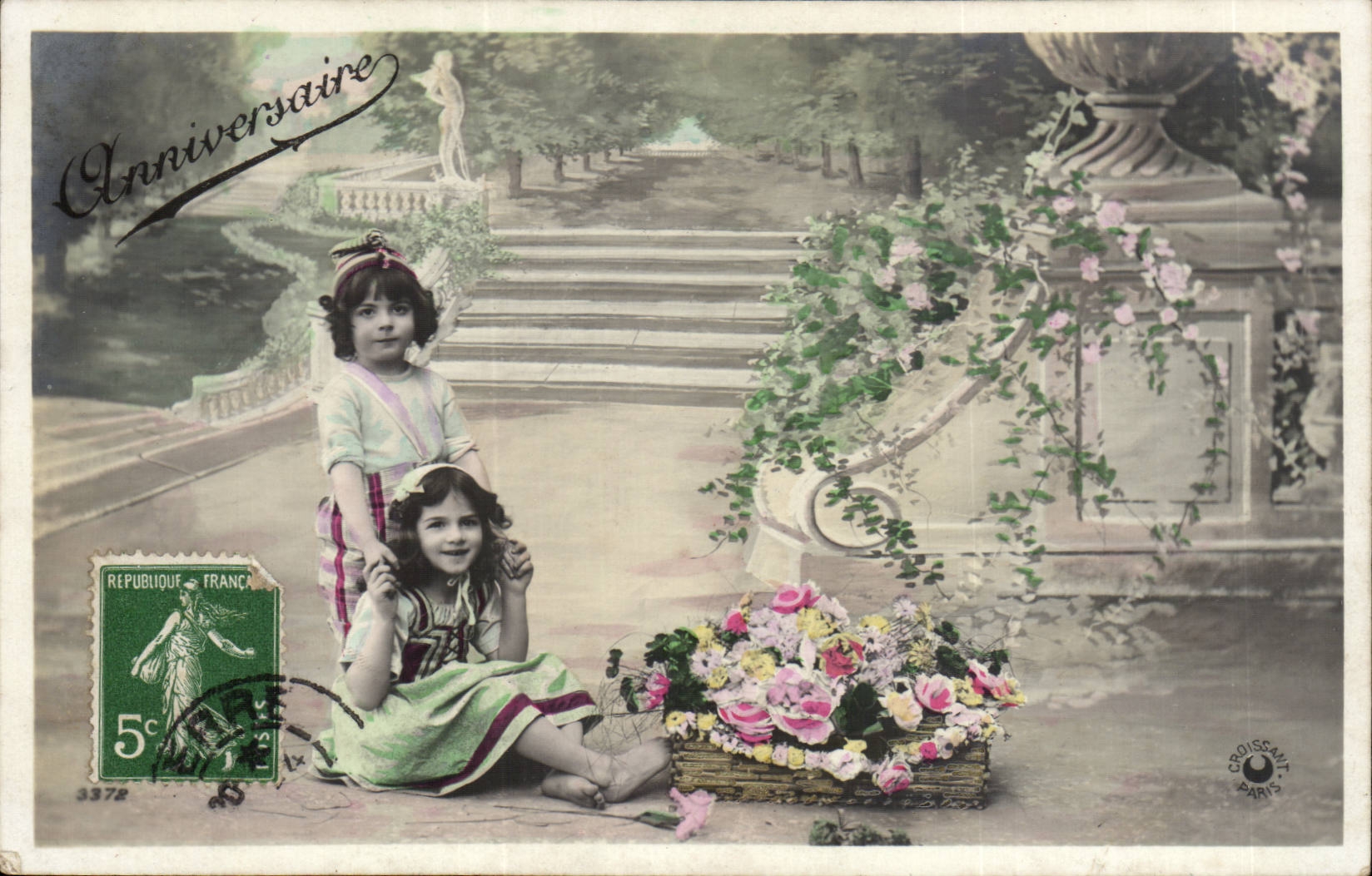 CPA Phantasie-Kind-Geburtstag