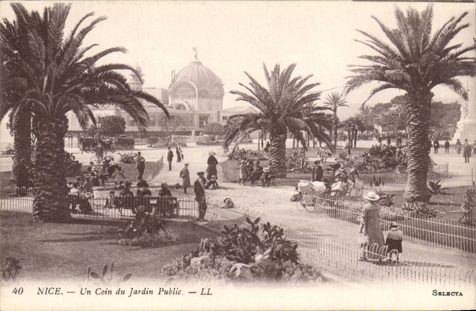 Nettes CPA eine Ecke des allgemeinen Gartens