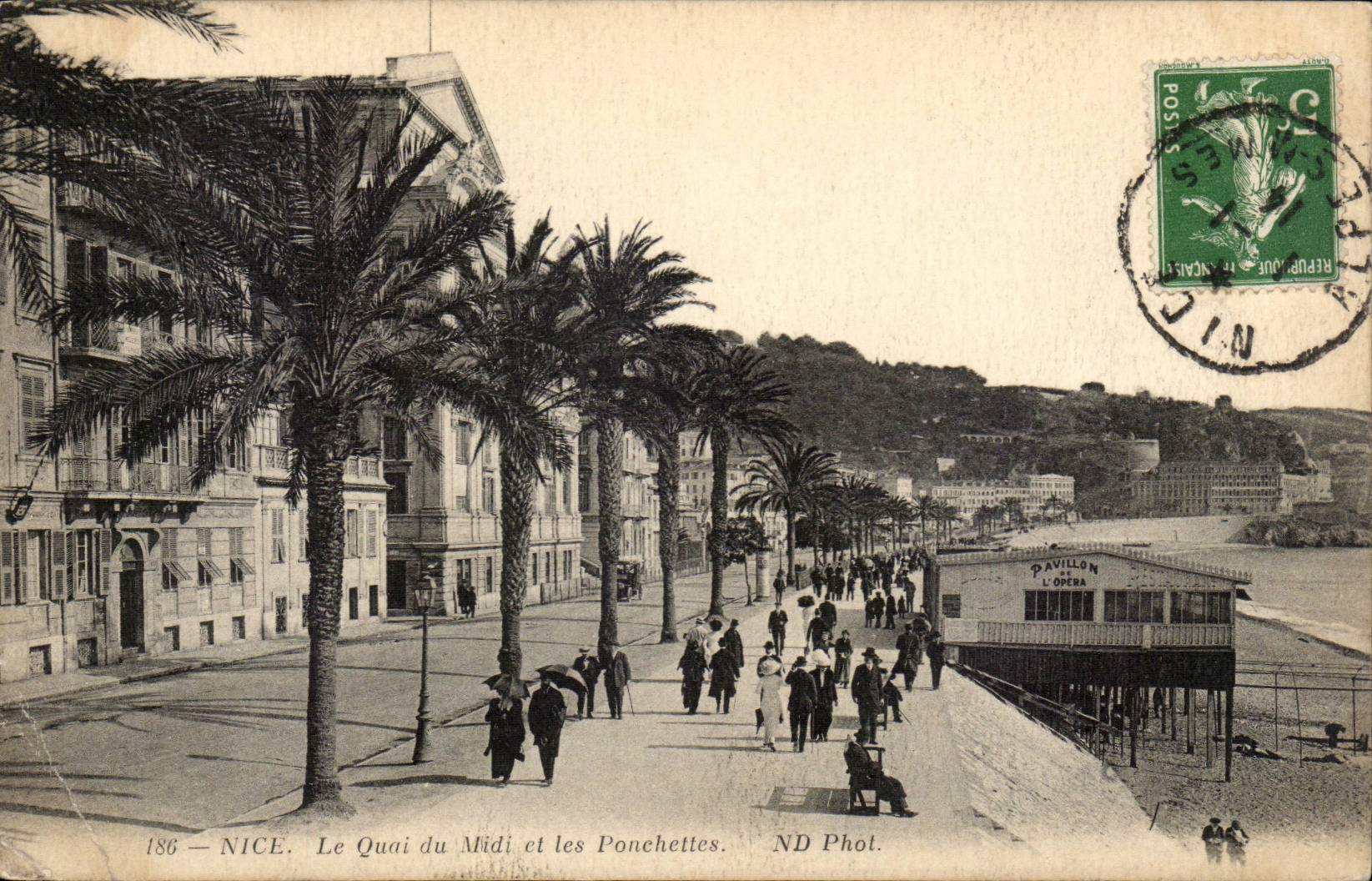 Nice CPA the quay of Midday and Ponchettes