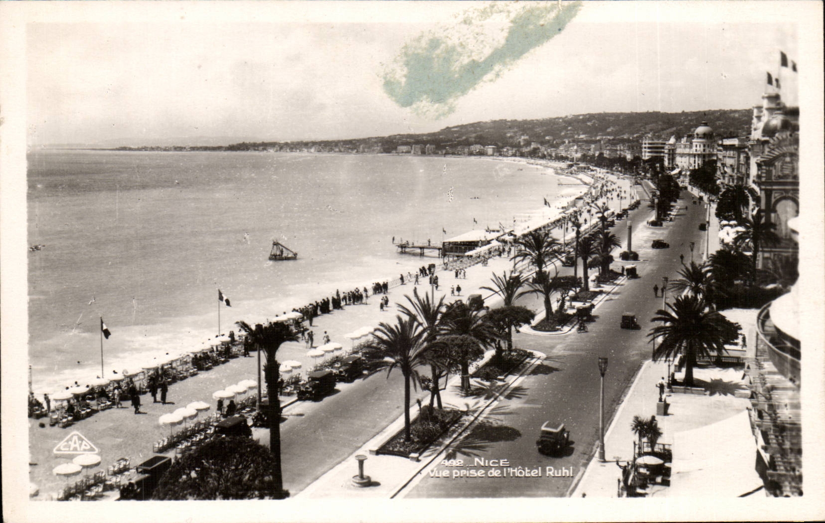 Nettes CPA gesehen vom Ruhl Hotel