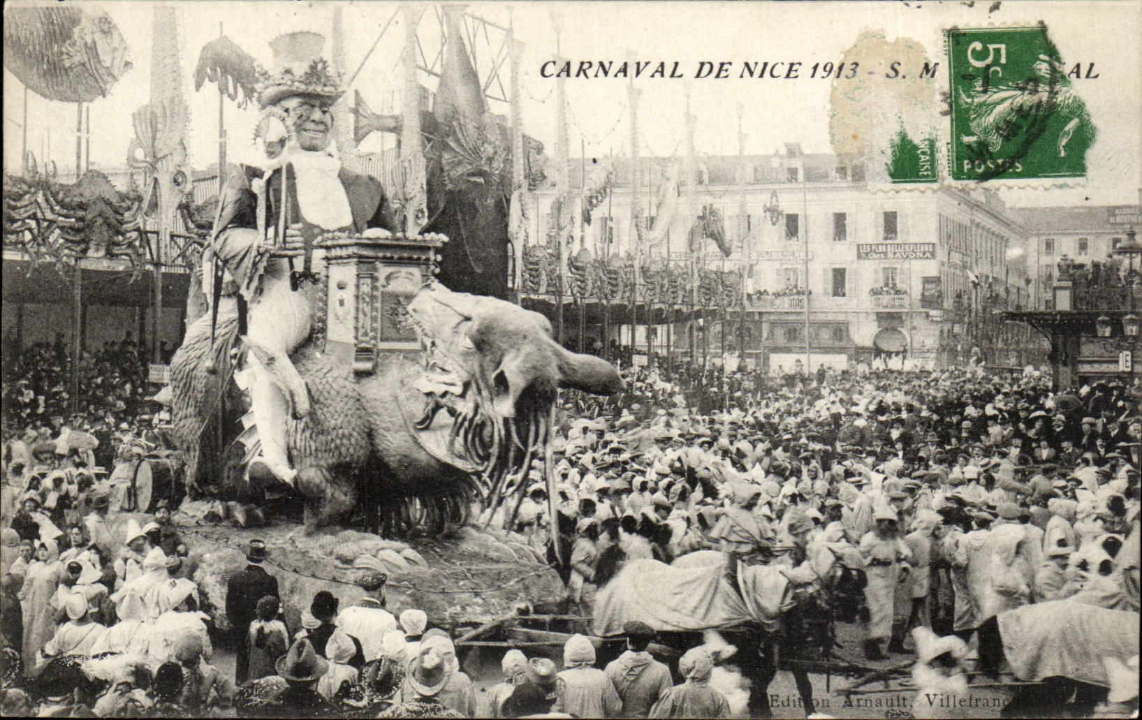 Nice CPA Carnival of Nice 1913 (giant tank giant)