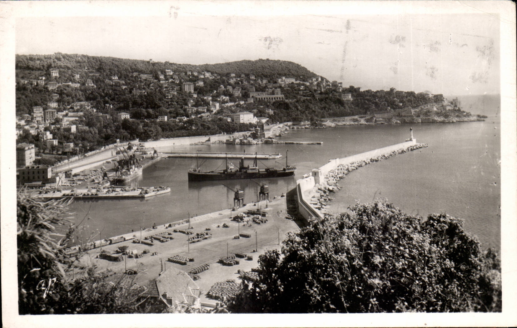 Das nette CPA Hereinkommen des Hafens und das Bor bringen an