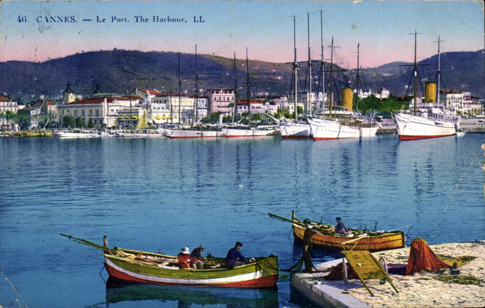 Cannes CPA the port (boats)