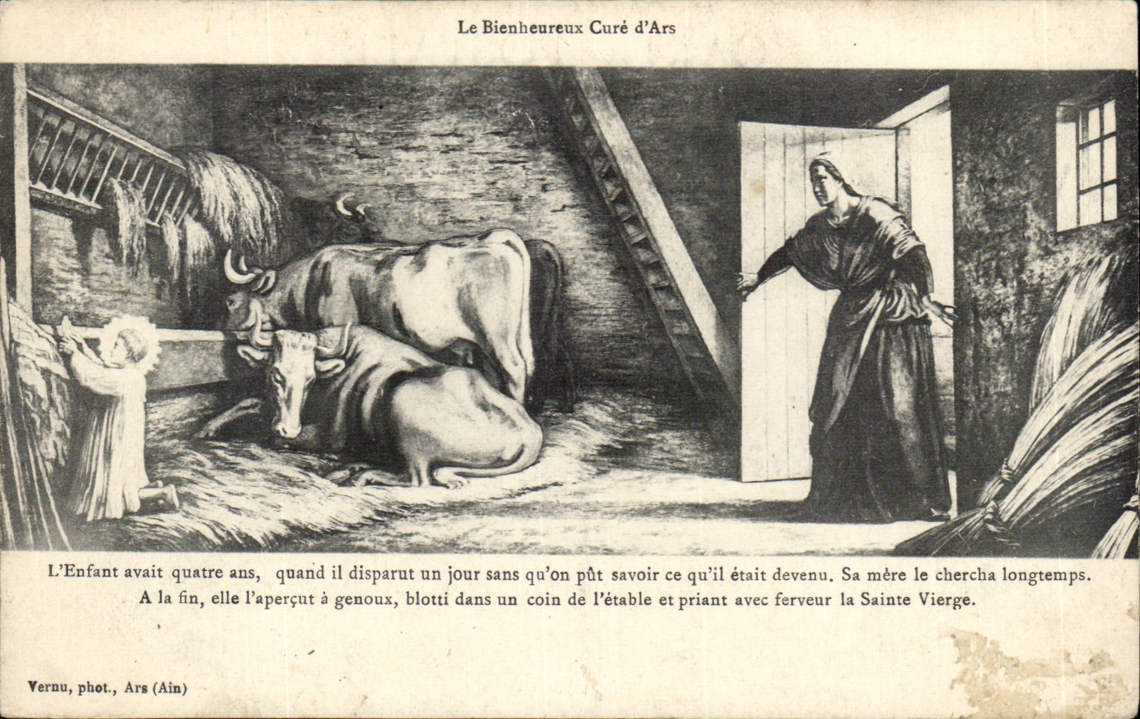 CPA welches das gluckliche man von ARS CPA saubert (Jungfraukuh Jesus Sainte)