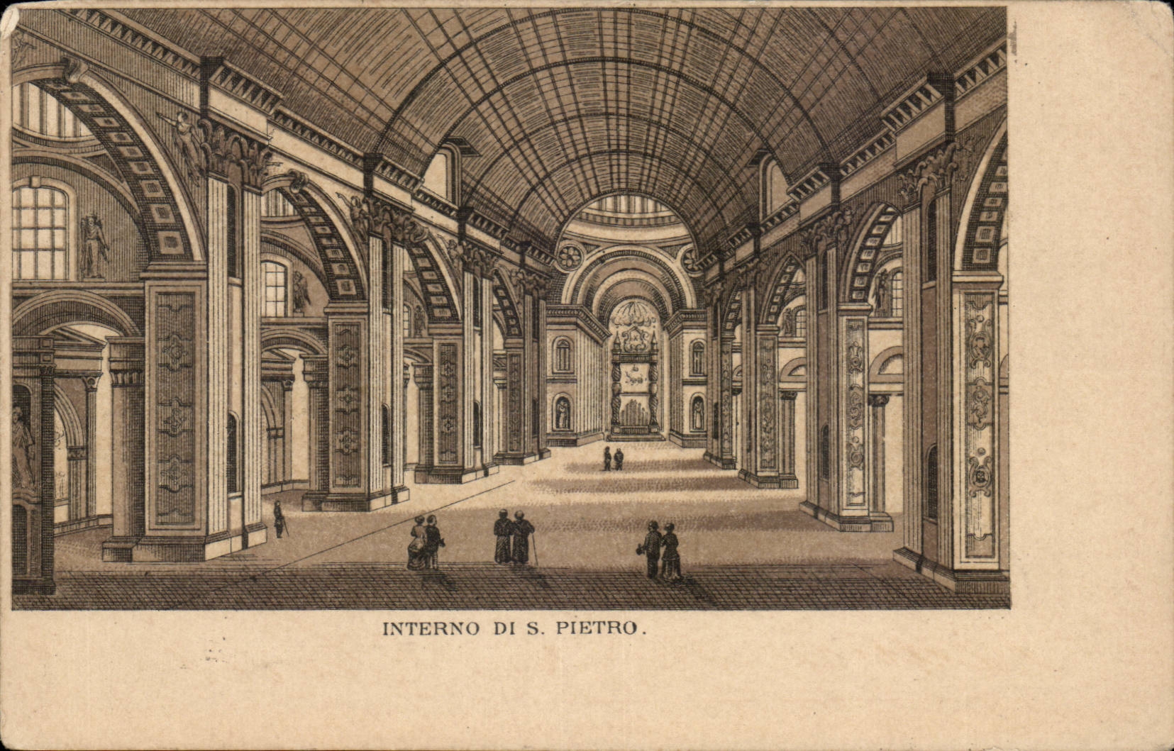 Italia - Italy - Italy - Roma - Rome - Interno di S Pietro - CPA