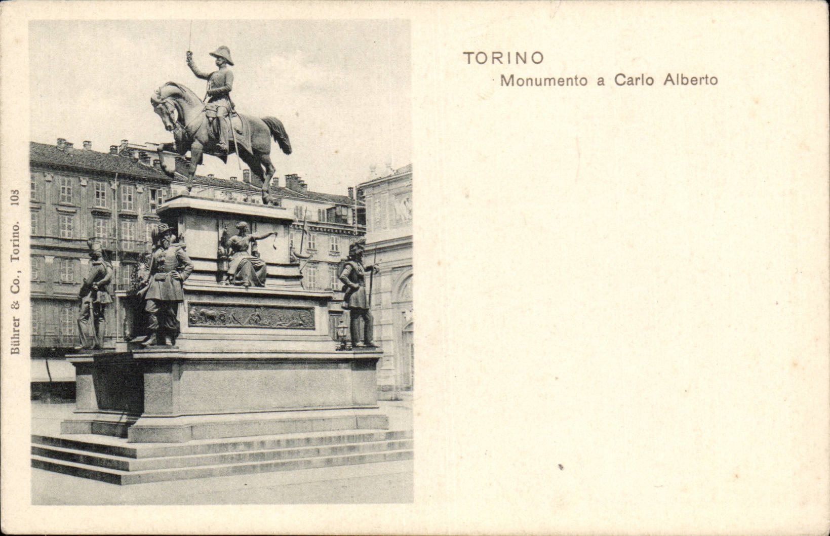 Italia - Italy - Italie - Torino - Monumento a Carlo Alberto - CPA