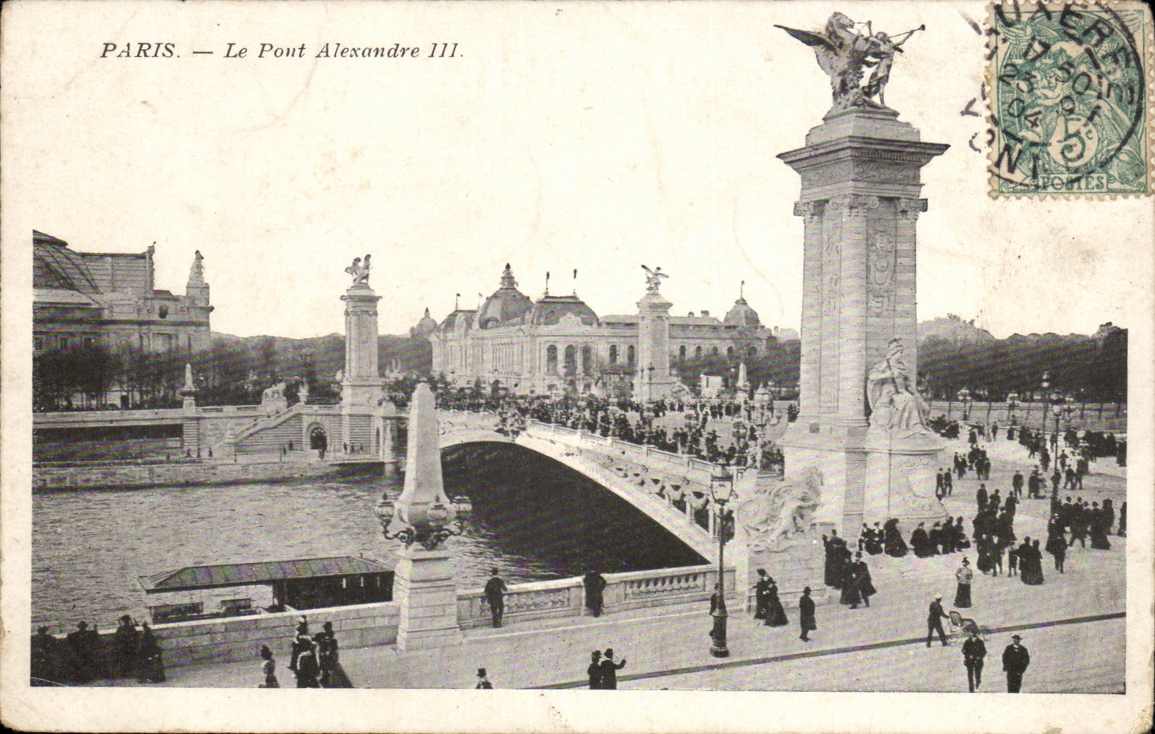 Paris CPA the bridge Alexandre III