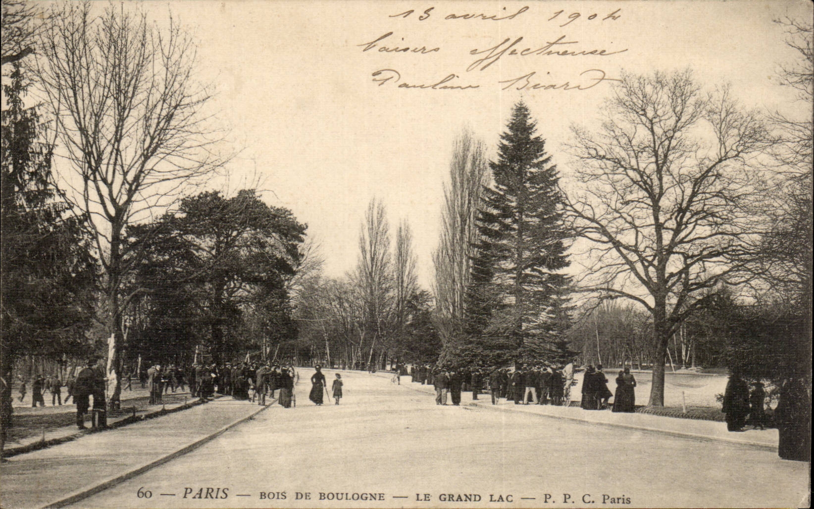 Paris CPA Bois de Boulogne Le grand lac