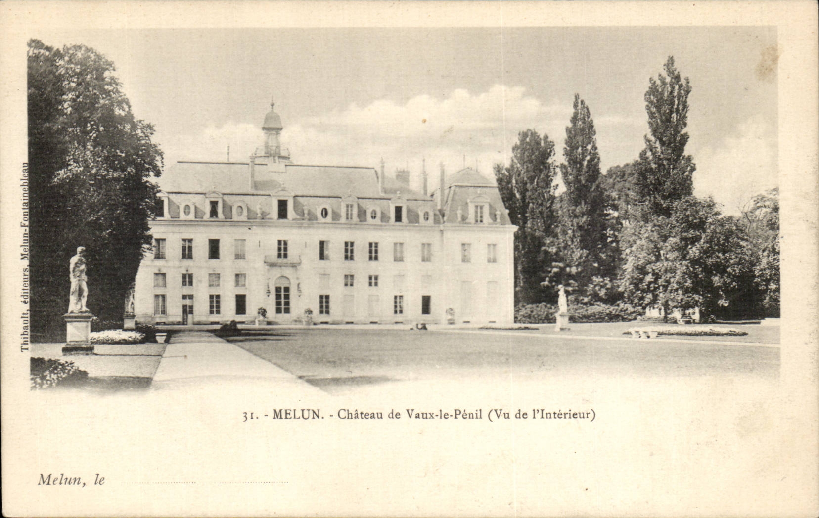 Melun CPA Castle of Vaulx Penil (seen interior)
