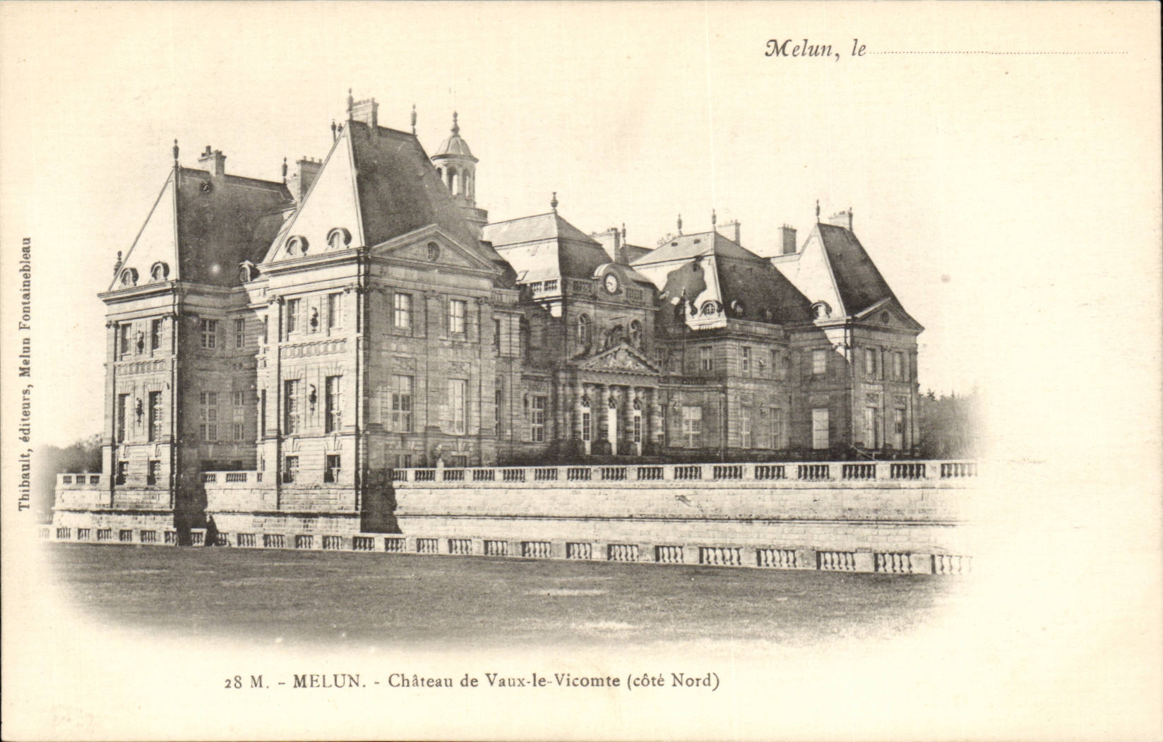 Melun CPA Castle of Vaulx the Viscount (northern dimension)