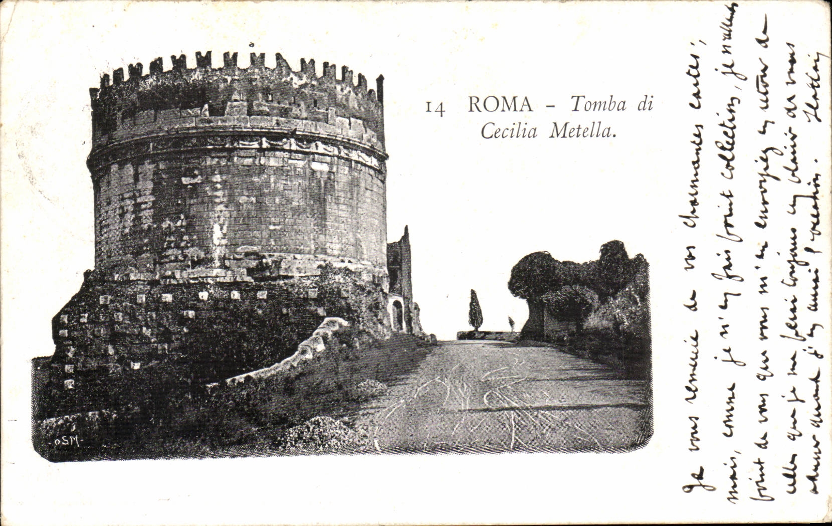 Italy ITalia CPA Roma Fell di Cecilia Metella