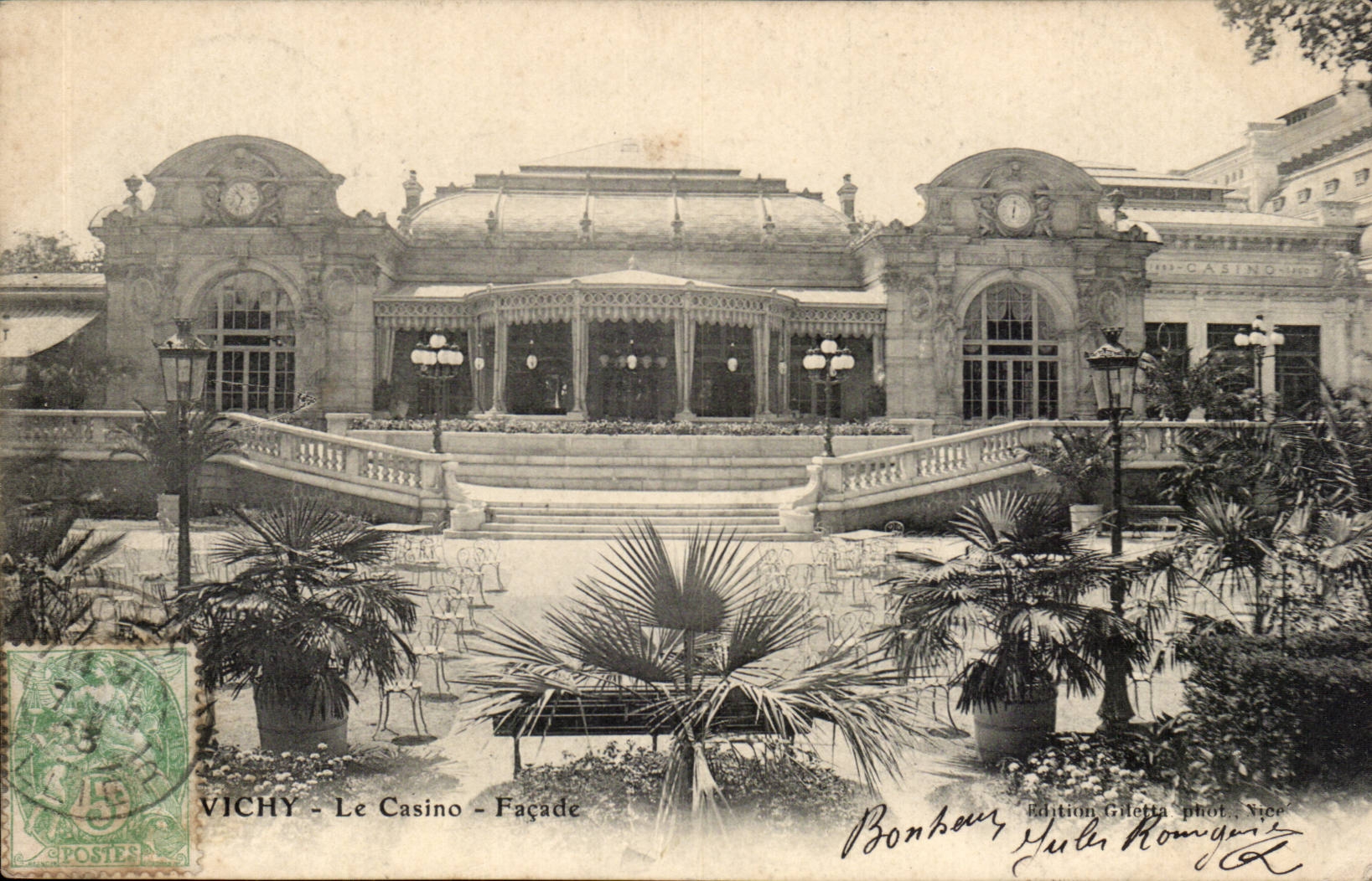 Vichy CPA Facade Le casino