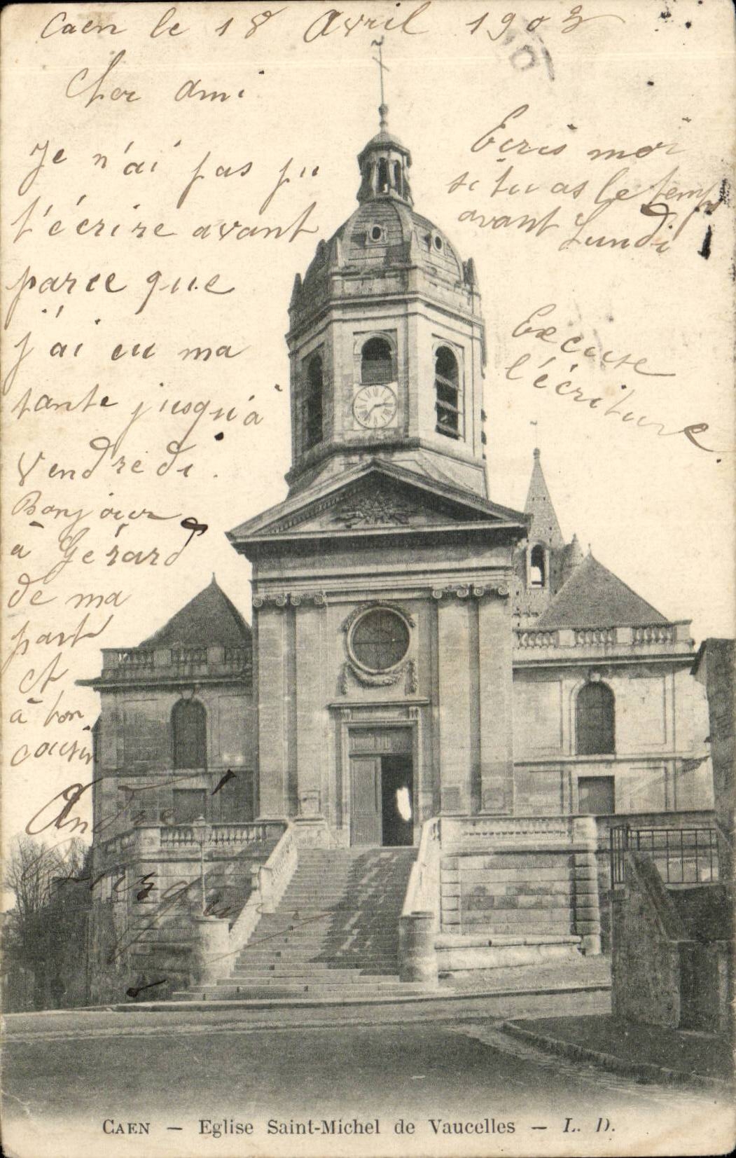 Kirche-Saint Michel Caen-CPA von Vaucelles