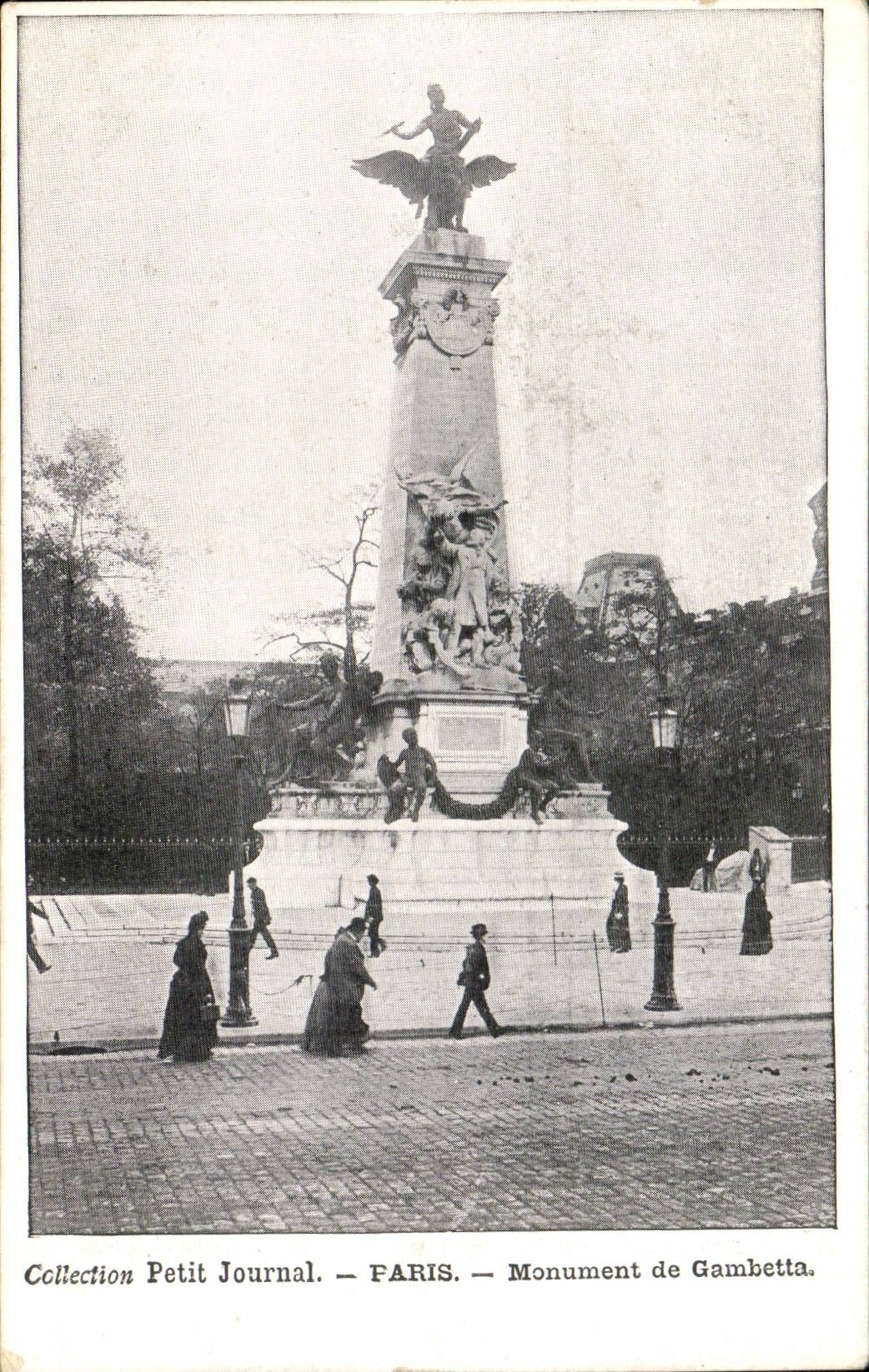 Paris CPA Monument of Gambetta