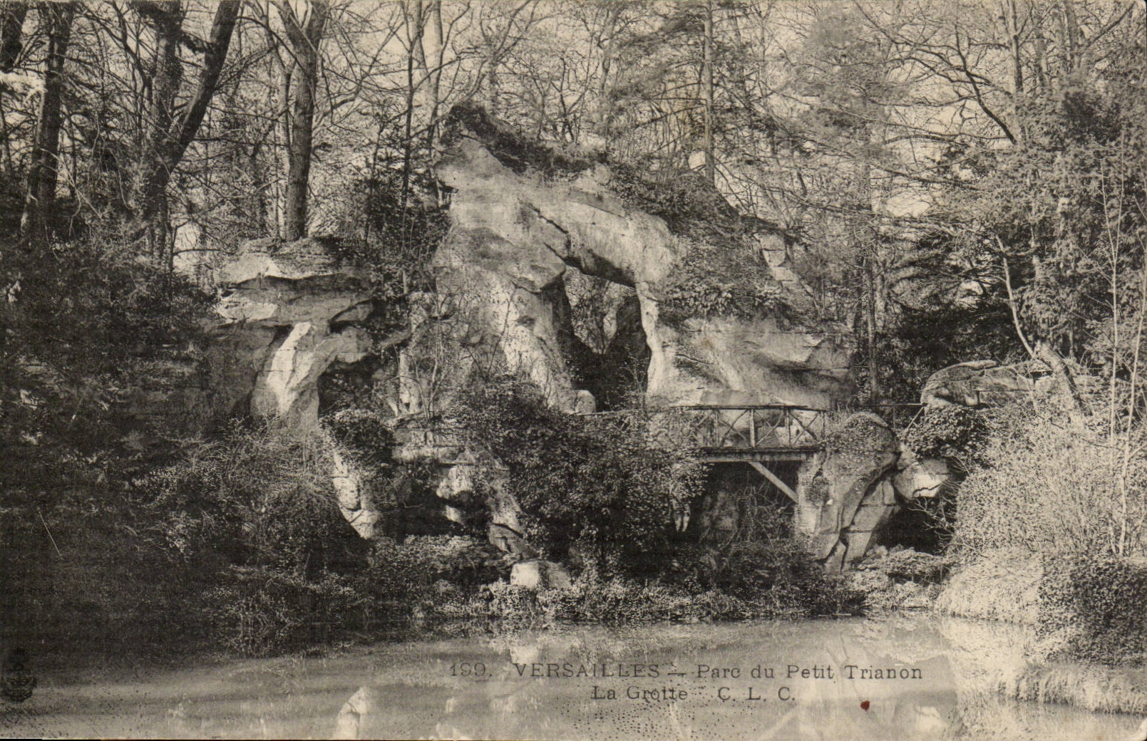 Versailles CPA Park of small TRianon the cave