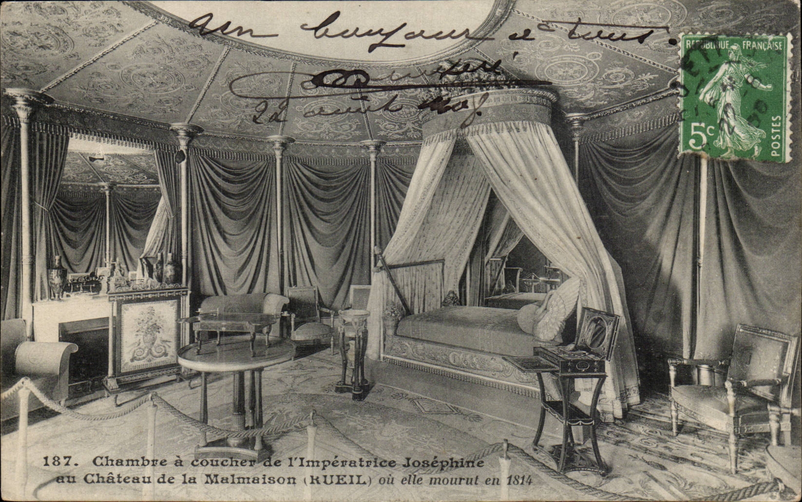 CPA Chambre has to sleep of the Josephine empress to the castle of Malmaison (Rueil Napoleon)