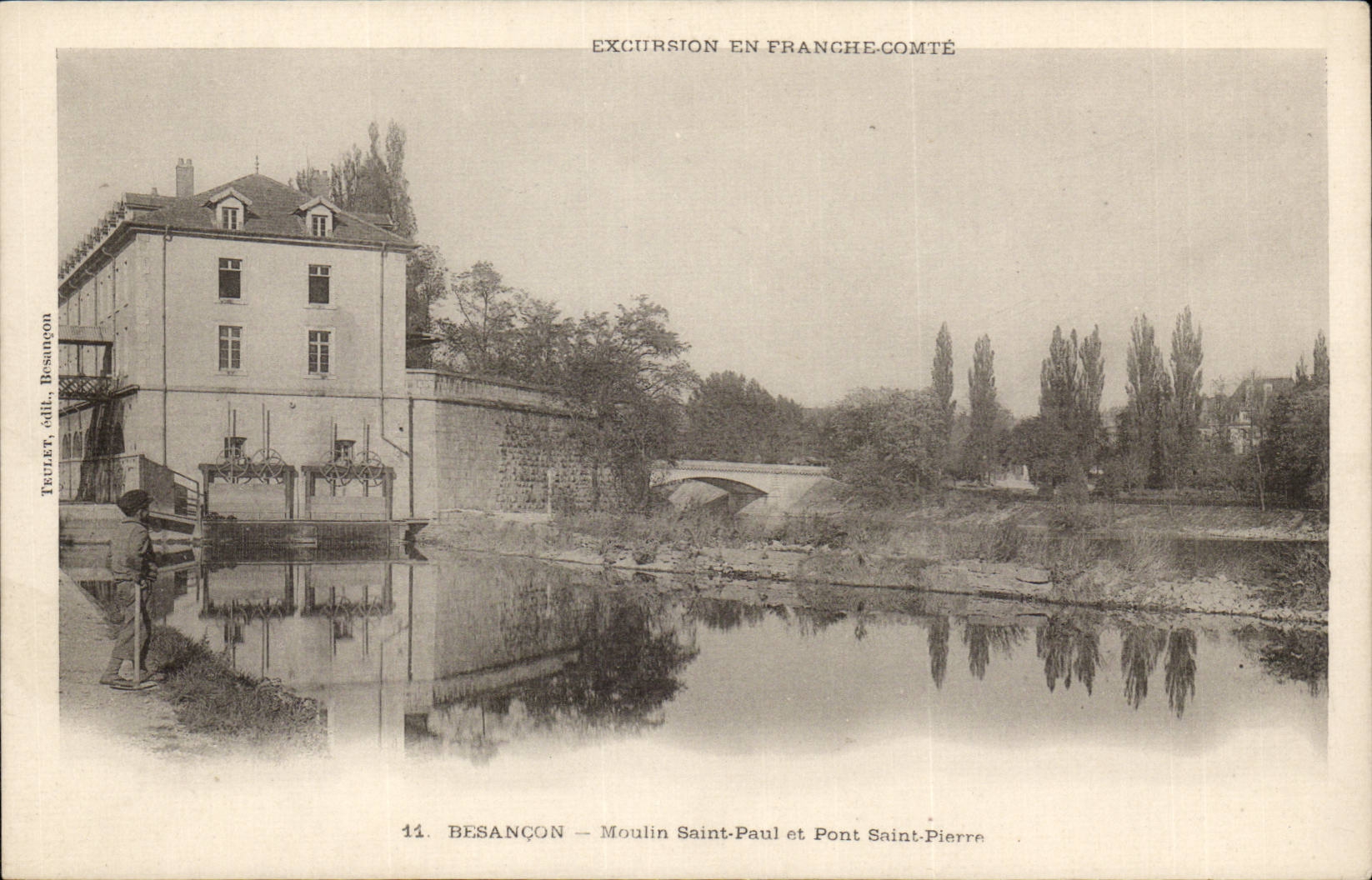 Besancon CPA Saint Paul Mill and bridge Saint Pierre