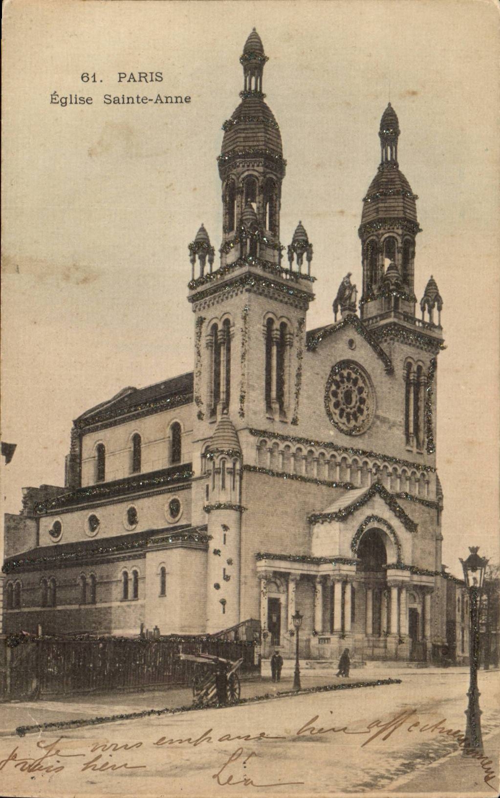 Paris CPA Eglise Sainte Anne
