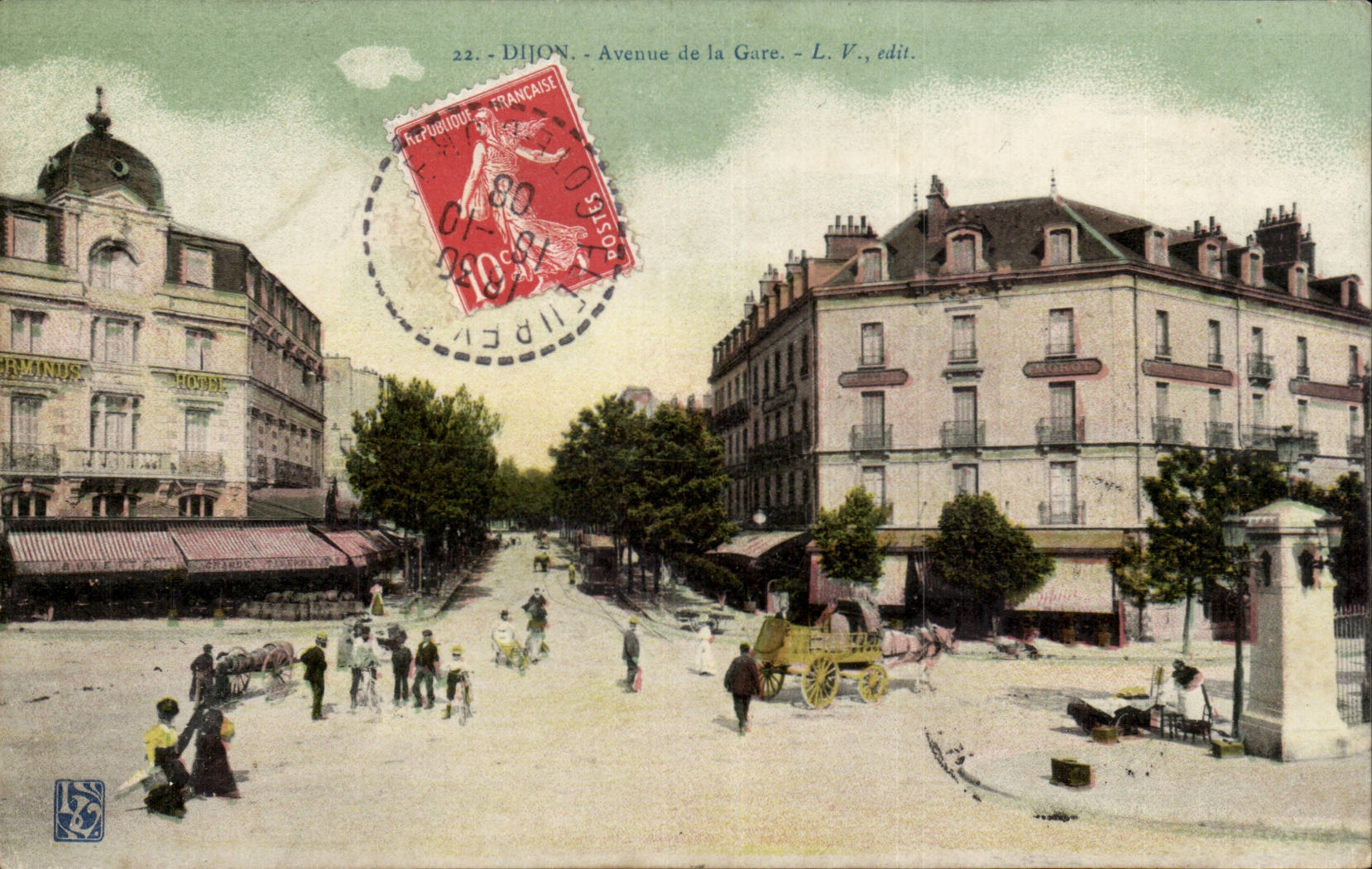 Dijon CPA das von der Station auftrat