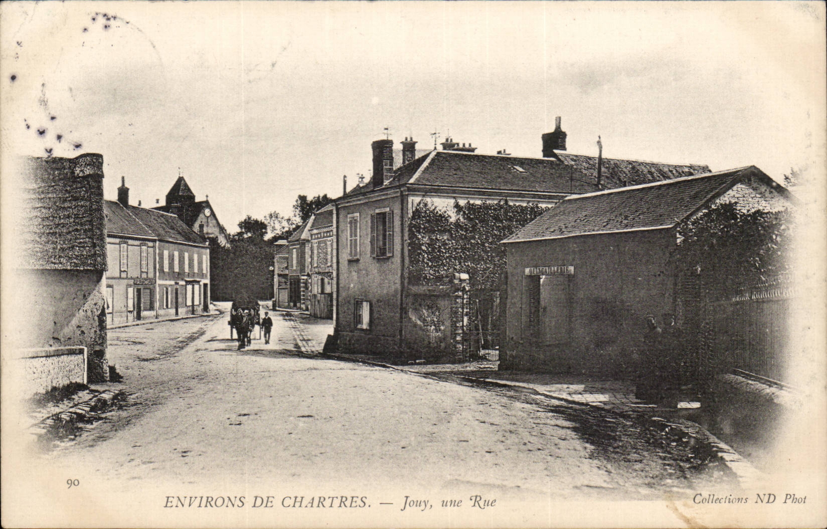 Umlagerungen von Chartres CPA Jouy eine Strasse