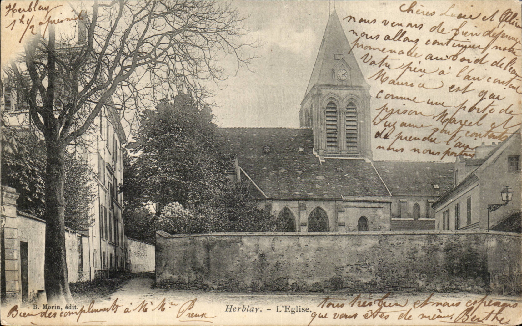 Herblay - the Church - CPA