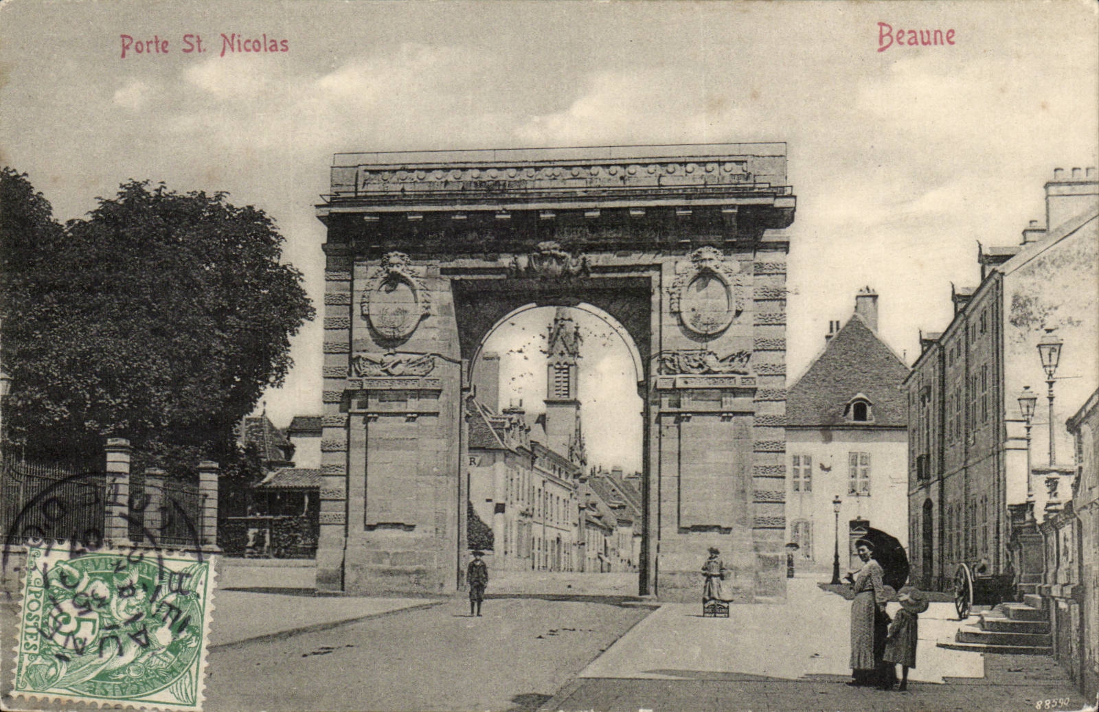 Beaune - Gate St Nicolas - CPA