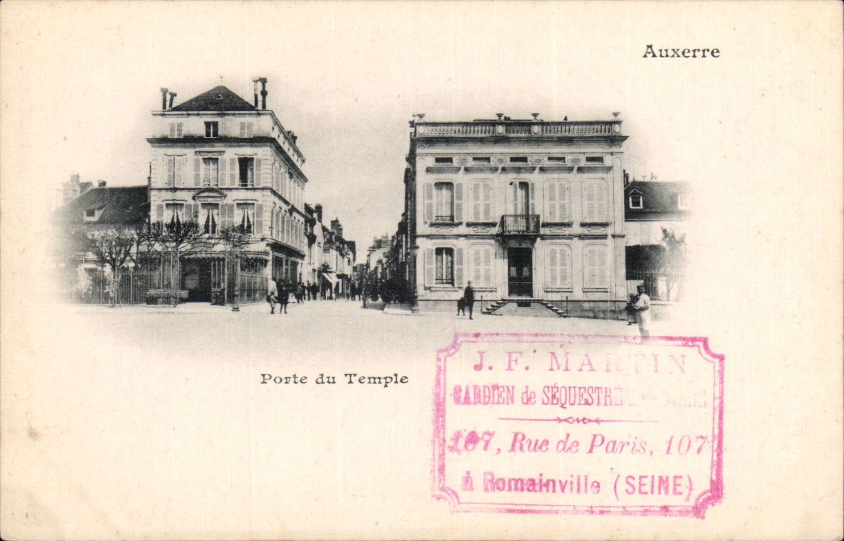 Auxerre - Gatter des Tempels - CPA