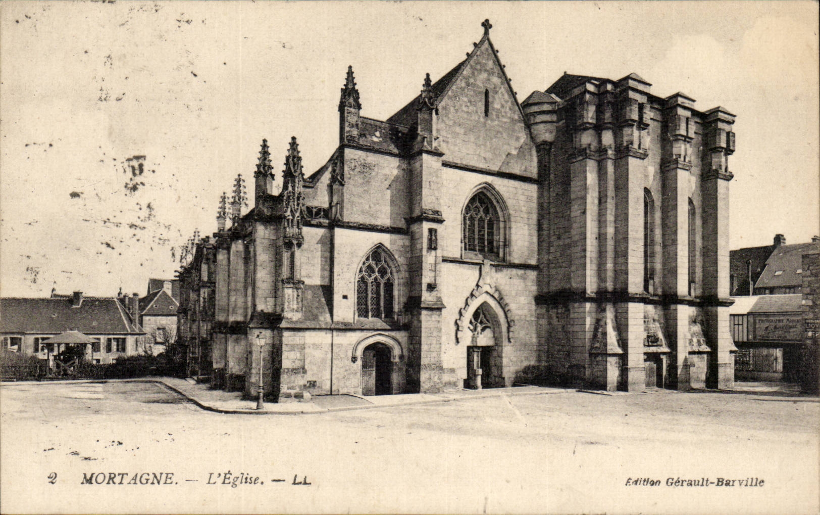 Mortagne - the Church - CPA